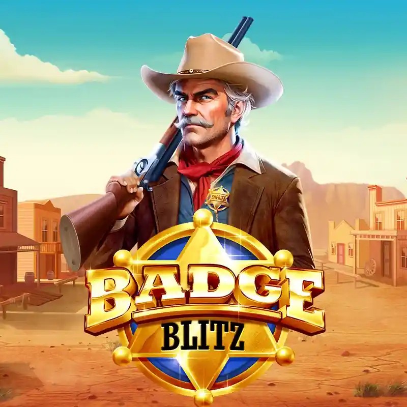 Slots logo of Badge Blitz from Pragmatic Play at RoyalsTiger Casino