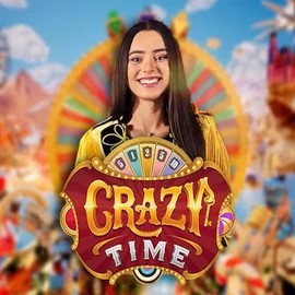 Crazy Time logo by Evolution RoyalsTiger Casino
