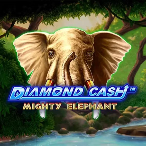 Diamond Cash Mighty Elephant by Greentube, showcased at royalstigerr.com – game logo
