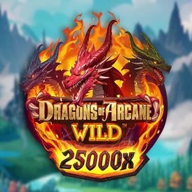 Dragons of Arcane Wild logo by Foxium at RoyalsTiger Casino
