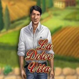 La Dolce Vita slot logo by Gamomat at RoyalsTiger Casino