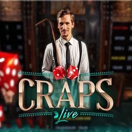 Live Casino logo of Live Craps from Evolution at RoyalsTiger Casino
