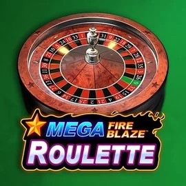 Mega Fire Blaze Roulette online game logo by Playtech on royalstigerr.com