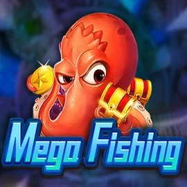 Mega Fishing slot logo by TaDa Gaming at RoyalsTiger Casino