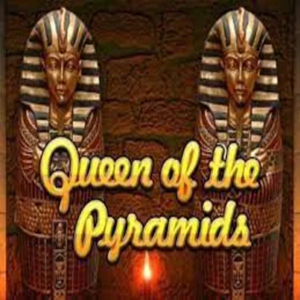 Queen of the Pyramids online game logo by Playtech on royalstigerr.com