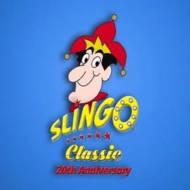 Slingo Classic 20th Anniversary logo – Casino Games by Slingo at RoyalsTiger Casino