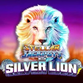 Stellar Jackpots with Silver Lion casino game by Lightning Box Game – featured logo at RoyalsTiger Casino