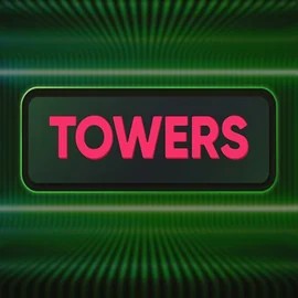 Towers slot logo by Turbo Games at RoyalsTiger Casino